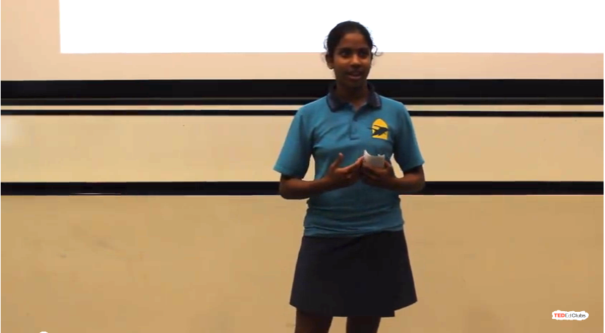 Photo: Vishmi Liyanage from North Metropolitan PEAC's TED-Ed Club