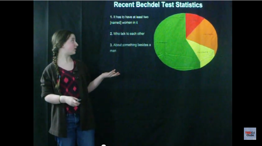 Photo: Clara Garvey from William Matthew Middle School's TED-Ed Club