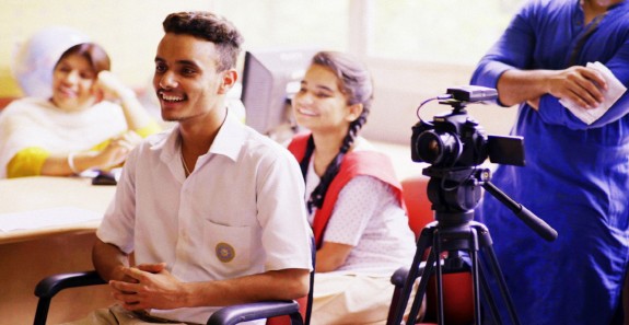 Through the project, students get to learn many skills — they become interviewers, directors, cinematographers and designers.