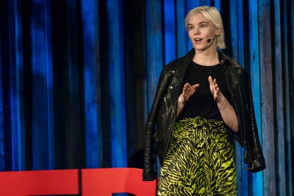 Vera Papisova speaks at TED-Ed Weekend. Photo: Ryan Lash / TED