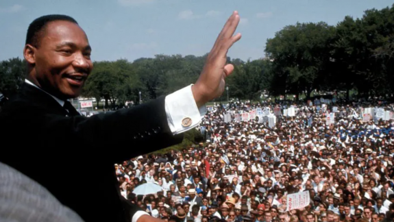 Rev. Martin Luther King Jr. at the March on Washington for Jobs and Freedom 1963; Francis Miller/Time & Life Pictures/Getty Images