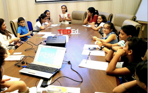 Students take part in the group's activities